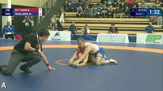 Round 1 GR - 58 kg: R. KETTUNEN (FIN) df. M. TEGELBERG (SWE) by TF, 10-1