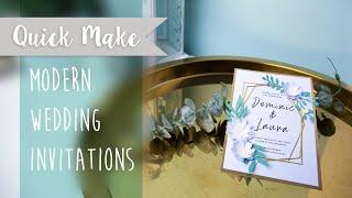 Modern Wedding Invitation  - Sizzix