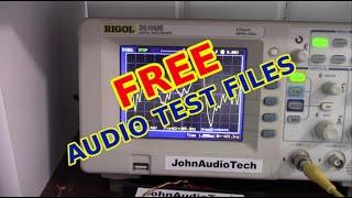 FREE audio test files and JAT news and content plans