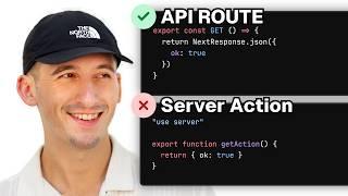 Server Actions: Do NOT use them like this (VS API Routes)