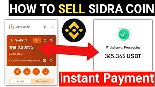 How To Sell Sidra Coins | Sidra Coin Sell Kaise Kare | Sidra Token Sell | Sidra Coin Sell