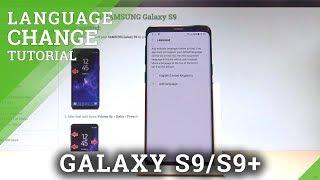 How to Change Language on SAMSUNG Galaxy S9 - Language Settings