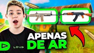 FIZEMOS BOOYAH JOGANDO APENAS DE AR! LOUD FREE FIRE