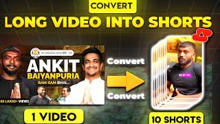 ▶️Convert Long Video To Short Video (Using Video Link) | How To Make Viral Podcast Shorts For Ai |