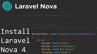 Laravel Nova 4 - Installation & Resources