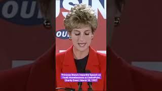 Princess Diana's Impactful Speech on Youth Homelessness at CentrePoint Charity Event | March 18/93