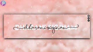 How to Make Aesthetic youtube banner 'Channel Art' tutorial - Picsart Tutorial I Dharani Siginam