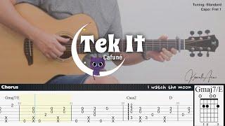 Tek It - Cafuné | Fingerstyle Guitar | TAB + Chords + Lyrics