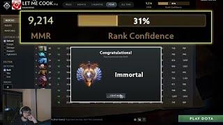 Qojqva lost 600 MMR in one calibration game even though he won