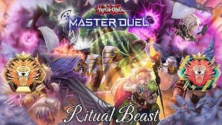 RITUAL BEAST-Full gameplay Breakdown | Master Ranked Replays | Yu-Gi-Oh! Master Duel [Intense Duels]