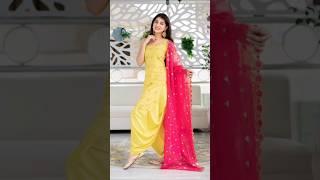 Punjabi salwar suit #shorts #youtubeshorts #fashion #stylish #shortvideo #cute #dress #design