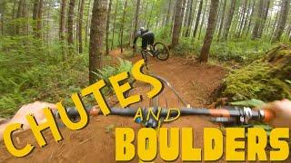 First Ride on the Brand New Chutes and Boulders Jump Line - Alsea Falls Oregon