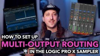 How to Set Up Multi-Output Routing in the Logic Pro 10.5 Sampler (Logic Pro X Tutorial)