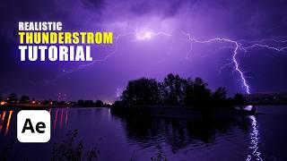 How To Create A Realistic Thunderstorm in After Effects | After Effects Compositing Tutorial