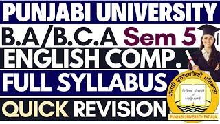 BA Sem 5 English Compulsory | BCA 5th Sem English | BA Sem 5 Compulsory English Important Questions