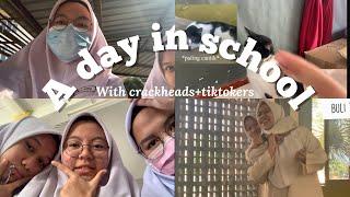 A day in high school (asrama) | with *famous* tiktokers and clowns