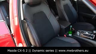 Mazda CX 5 2 seat covers MW Brothers Leather interior dynamic