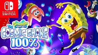 SpongeBob The Cosmic Shake on Nintendo Switch - 100% Longplay Full Game Walkthrough Gameplay Guide