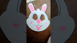 how to make a rabbit mask in paper DIY