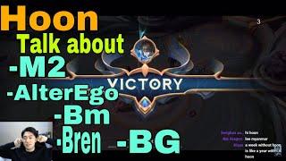 Gosu Hoon Talk about M2 Team|BG, Bren And Etc.