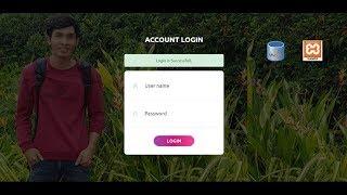 How to login Form PHP7 Mysql In XAMPP | Database admin