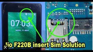 lyf jio f220b sim not working !insert sim problem !jumper solution