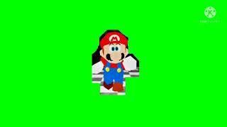 Mario Running Green screen 4