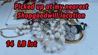 14 LB Shopgoodwill Jewelry Unboxing! Local Pickup Was Very Interesting. 