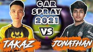 JONATHAN vs TACAZ 2022 | PUBG | Op Cars Spray Comparison Who is Best?