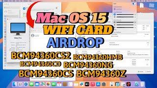 install wifi card macos 15 sequoia Broadcom BCM94360