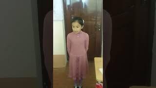 A little Uzbek girl is speaking English!!