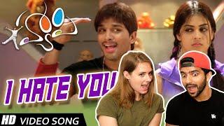 I Hate You Full HD Video Song Reaction || Happy Movie || Allu Arjun, Genelia