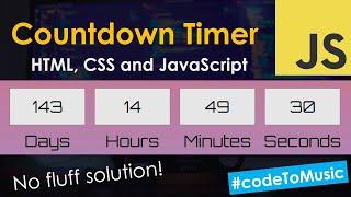 Countdown Timer Tutorial | HTML, CSS and JavaScript