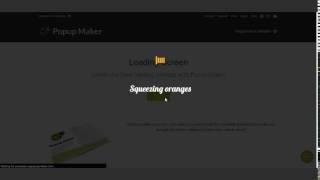 Create a Loading Screen with Popup Maker