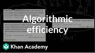 Algorithmic efficiency | Journey into cryptography | Computer Science | Khan Academy