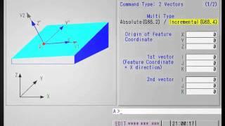 FANUC 5 Axes | TWP Setting Screen for 2 Vectors