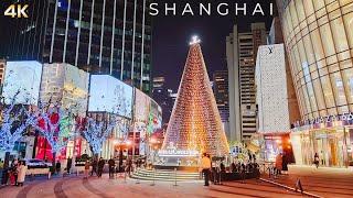 This Chinese City Amaze the World！Shanghai Christmas Light Walk Tour in Downtown 2023 上海圣诞节惊艳全世界！