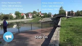 Panasonic V760/770 VS Sony HDR-CX625 Video comparison test Сравнительный тест