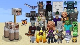 Infected Sheep vs All Minecraft Mobs & Minecraft Dungeons mobs - Minecraft Mob Battle