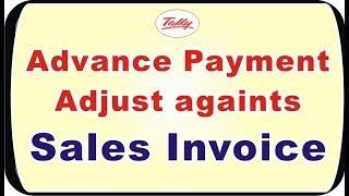 How to Adjust advance payment against Sales Invoice in Tally ERP 9