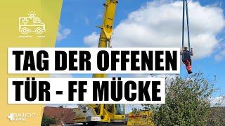 Große Blaulichtmeile beim Tag der offenen Tür der Feuerwehr Mücke