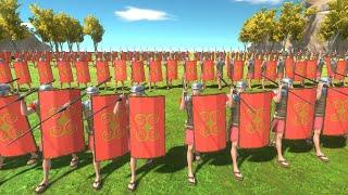 100 Romanus vs ALL TEAMS Animal Revolt Battle Simulator