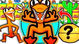 Huevo Sorpresa Gigante de Orange de Rainbow Friends ROBLOX con Juguetes de Among Us FNAF Dinosaurios