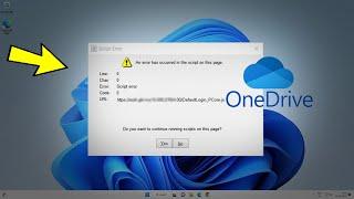 Fix Onedrive startup java script error in windows 11 / 10 | How To Solve onedrive SCRIPT ERROR ️