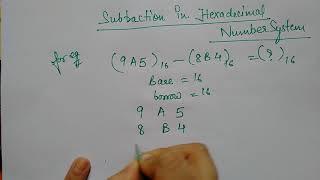 hex subtraction very very easy || made just for you