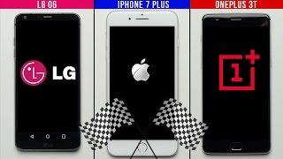 LG G6 vs. iPhone 7 Plus vs. OnePlus 3T Speed Test