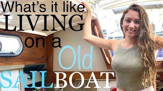 Living on a SAILBOAT that's 50+ YEARS old|MINIMALISM at Sea|E15