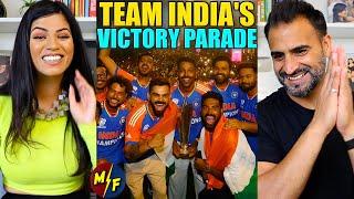 Team India’s victory parade 2024 REACTION | Crowd of Fans in Mumbai | Virat Kohli | Rohit Sharma