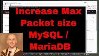 How to increase max allowed packet size on mariaDB (mysql) on CentOs