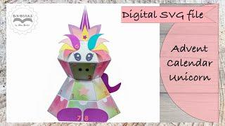 Instructions for the plotter file Advent calendar unicorn SVG file